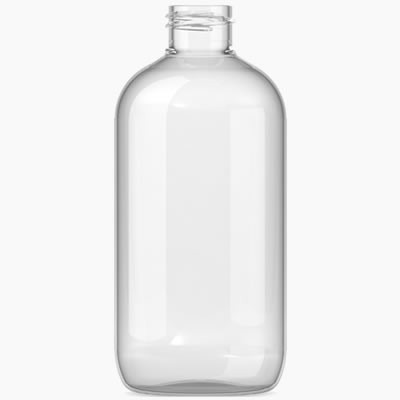 250mls Boston Bottle Clear